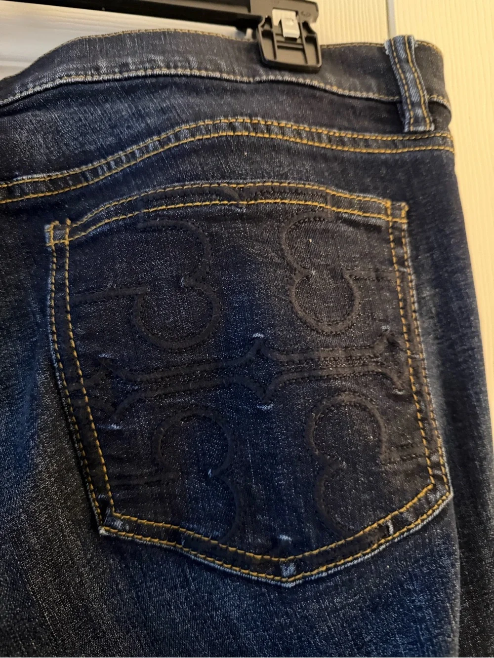 Tory Burch Dark Blue Women's Straight-Leg Jeans